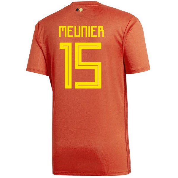 Camiseta Bélgica 1ª Meunier 2018 Rojo